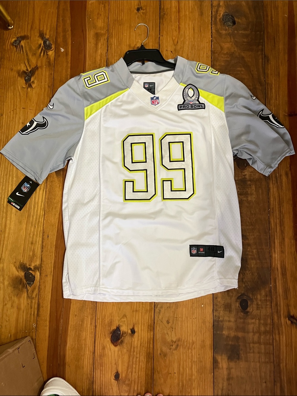 JJ WATT yellow and gray NFL Nike collaboration jersey
